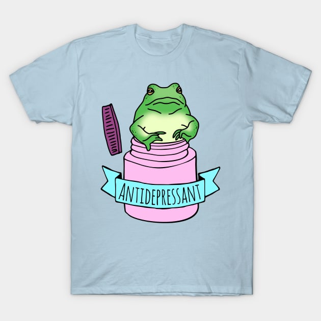 Antidepressant Frog T-Shirt by FandomizedRose